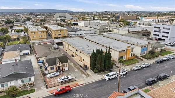 an aerial view of a city