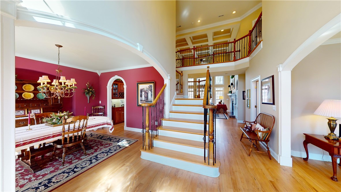 304 Red Maple Way Clemson, SC 29631 - Photo 2 of 41 Grand foyer showcasing coffered ceilings in great