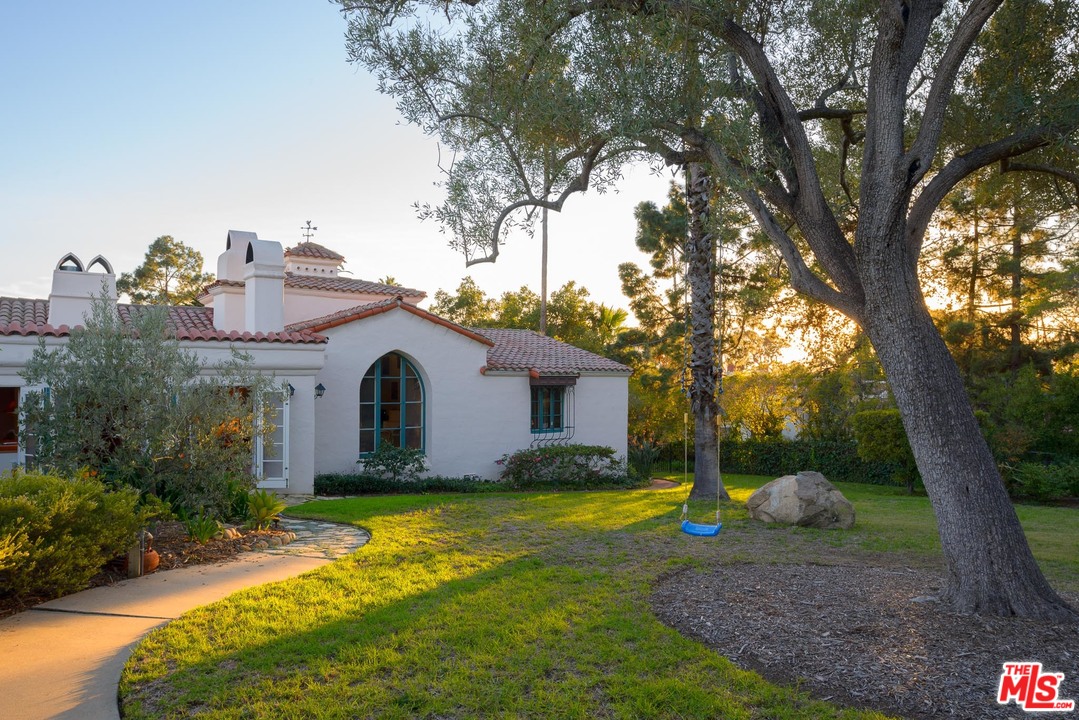 1806 El Encanto Road Santa Barbara, CA 93103 - Photo 17 of 20 a view of a house with a yard