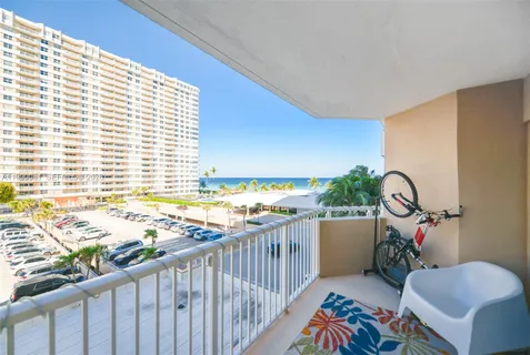 a view of balcony with a outdoor space