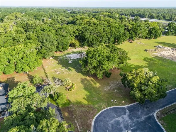 a view of a lake with a city