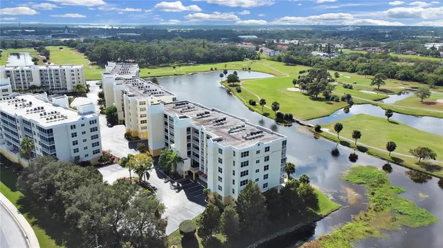 a view of a city with lake