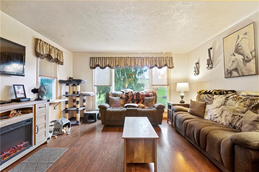 354 Storey Frye Road Ruffs Dale, PA 15679 - Photo 4 of 22 a living room with furniture fireplace and flat screen tv