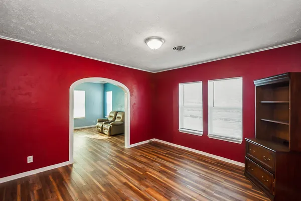 a view of livingroom with furniture and staircase