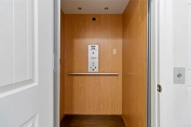 a view of walk in closet with window