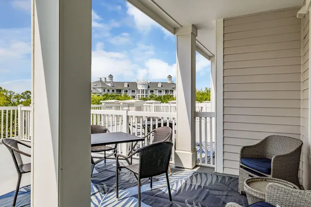 a view of a chairs in balcony