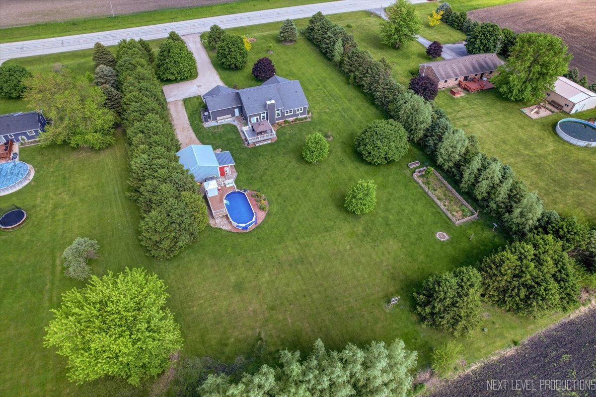 4381 North St Route Leland, IL 60531 - Photo 1 of 36 an aerial view of garden