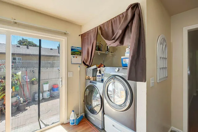 a view of storage and utility room