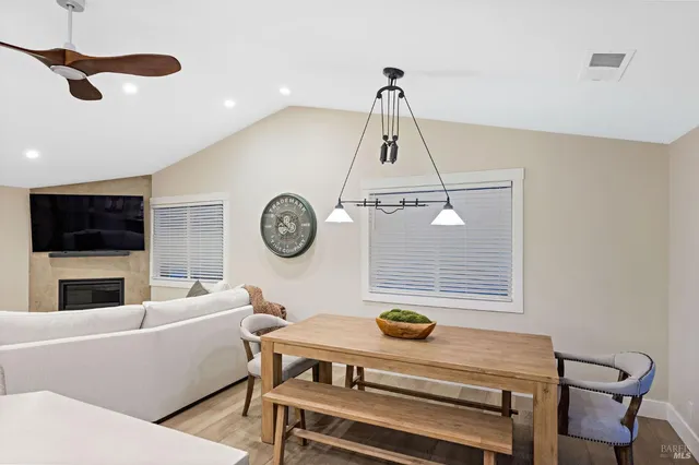 a living room with a couch and a flat screen tv