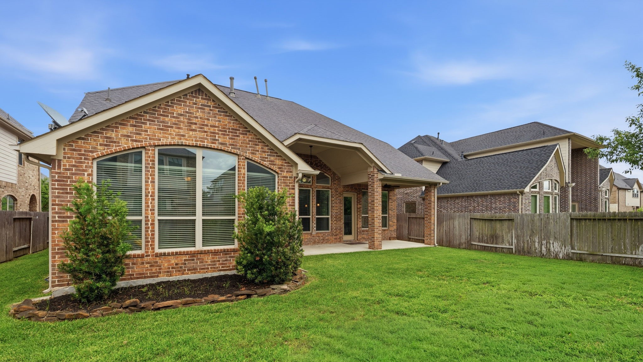 31407 Falling Cedar Court Spring, TX 77386 - Photo 32 of 47 Notice the back of the home is all brick, easy maintenance!