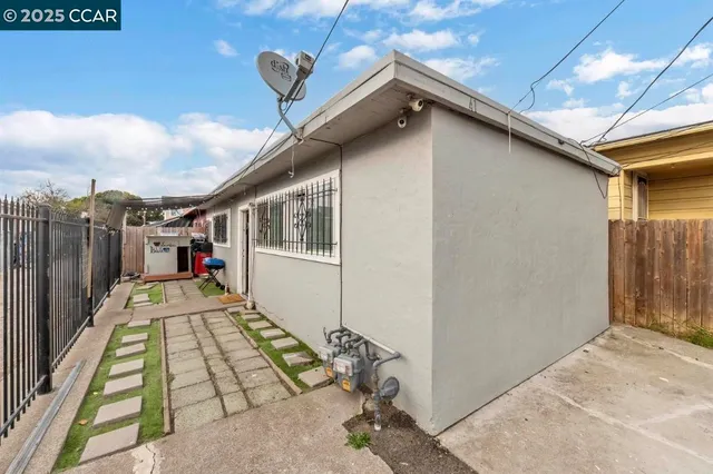 a front view of a house with wooden floor