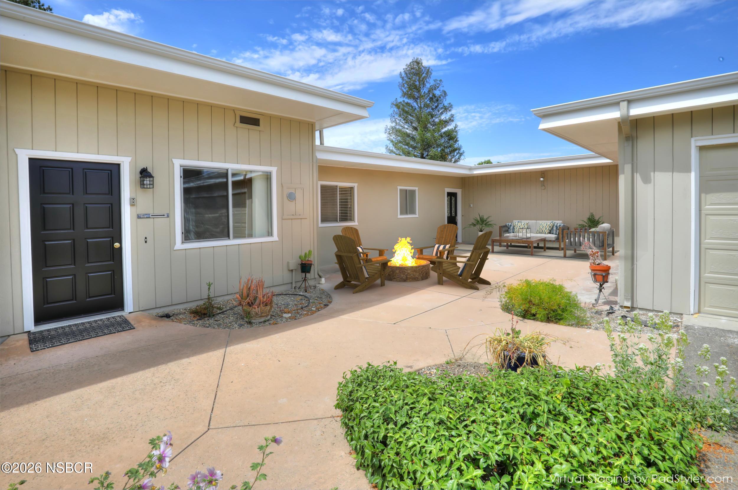 1129 Highland Road Santa Ynez, CA 93460 - Photo 4 of 65 16279985363_ EXTERIOR COURTYARD Final