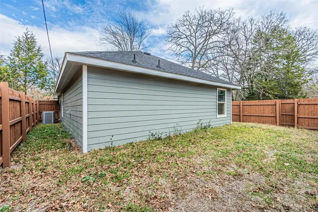 a backyard of a house