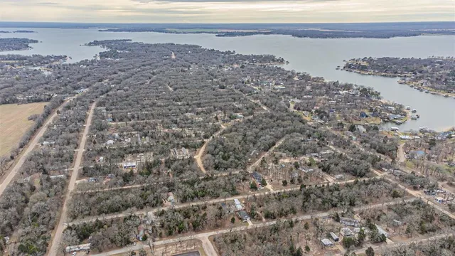 a view of a lake with a mountain