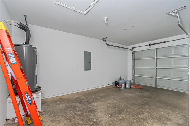 a view of room with cabinets
