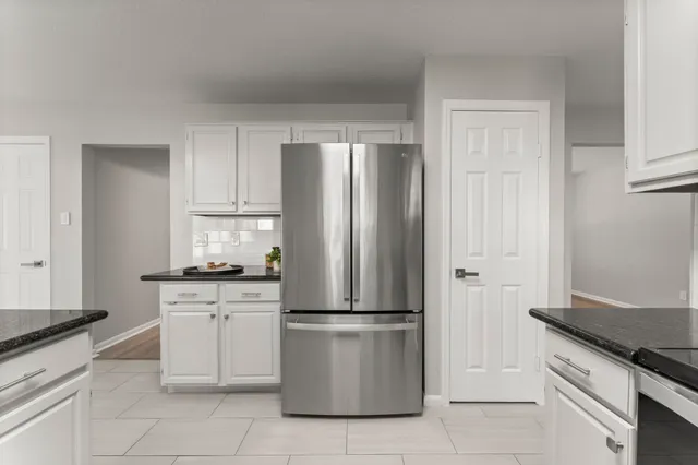 a view of small space with racks on the wall