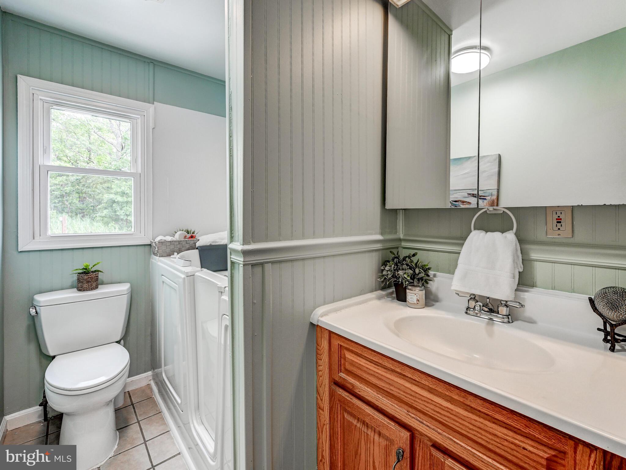 2411 Ruth Avenue Sparrows Point, MD 21219 - Photo 25 of 43 a bathroom with a sink toilet and mirror