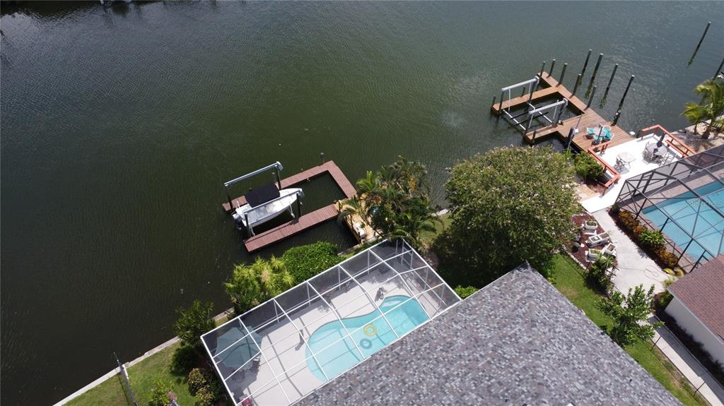 6319 Cocoa Lane Apollo Beach, FL 33572 - Photo 22 of 37 an aerial view of a house with a yard