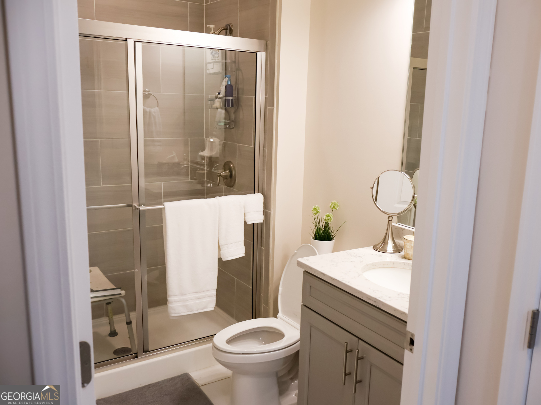 218 Florence Road Peachtree City, GA 30269 - Photo 20 of 47 a bathroom with a sink toilet and shower
