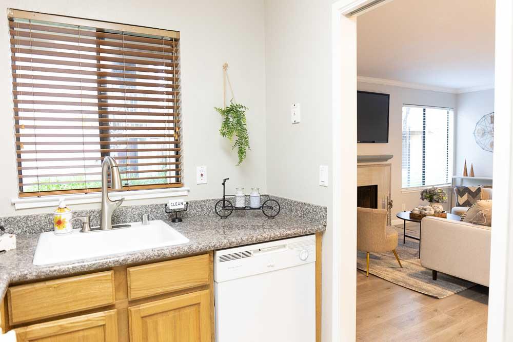 115 Rancho Drive, Unit B San Jose, CA 95111 - Photo 8 of 18 a bathroom with sinks granite countertop a sink and a window
