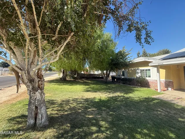 a view of a yard in front of house