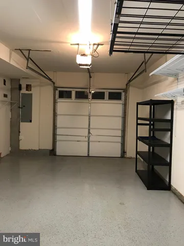a view of a garage room