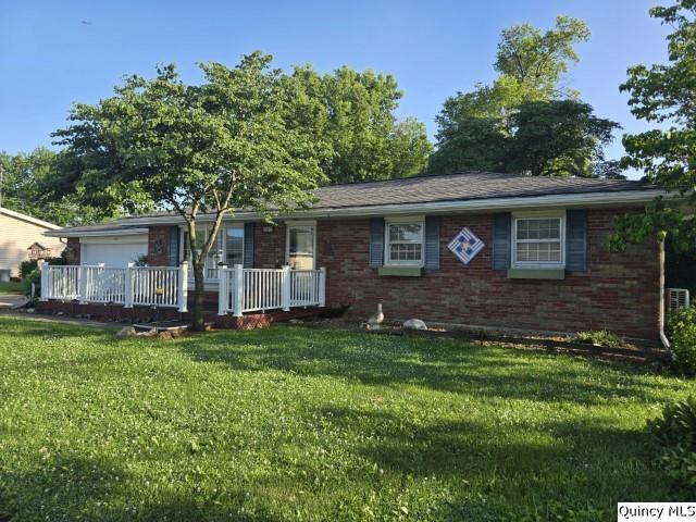 a backyard of a house with seating space