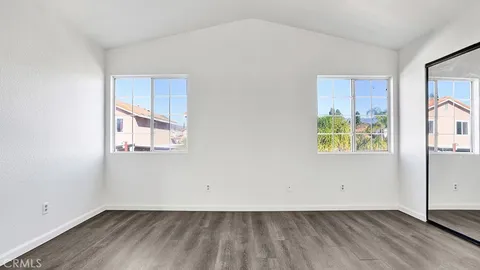 an empty room with window