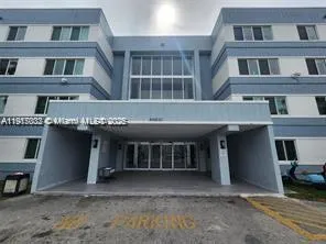 a front view of a building