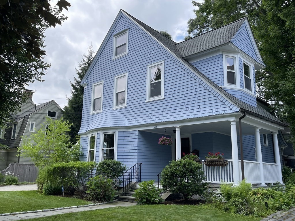 116 Dickerman Road Newton, MA 02461 - Photo 2 of 40 a front view of a house with a yard