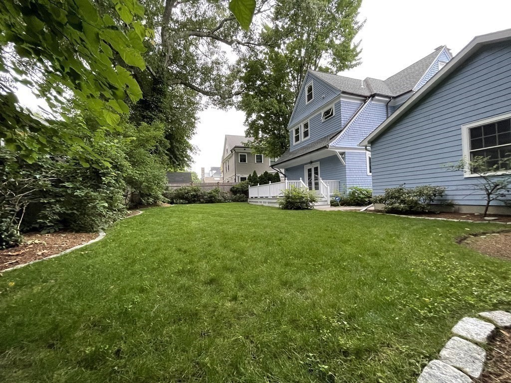 116 Dickerman Road Newton, MA 02461 - Photo 25 of 40 a front view of house with yard and green space