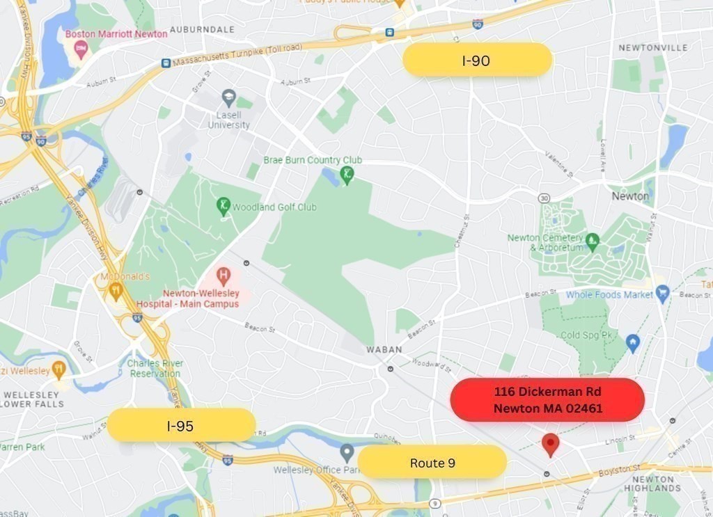 116 Dickerman Road Newton, MA 02461 - Photo 40 of 40 a bathroom with a tub sink and mirror on the wall