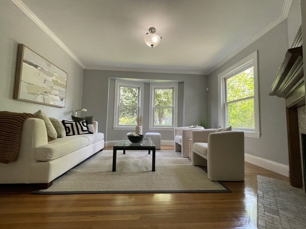 116 Dickerman Road Newton, MA 02461 - Photo 4 of 40 a living room with furniture and a large window
