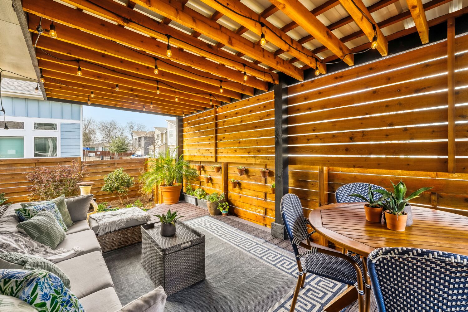 outdoor lounge area and a patio area