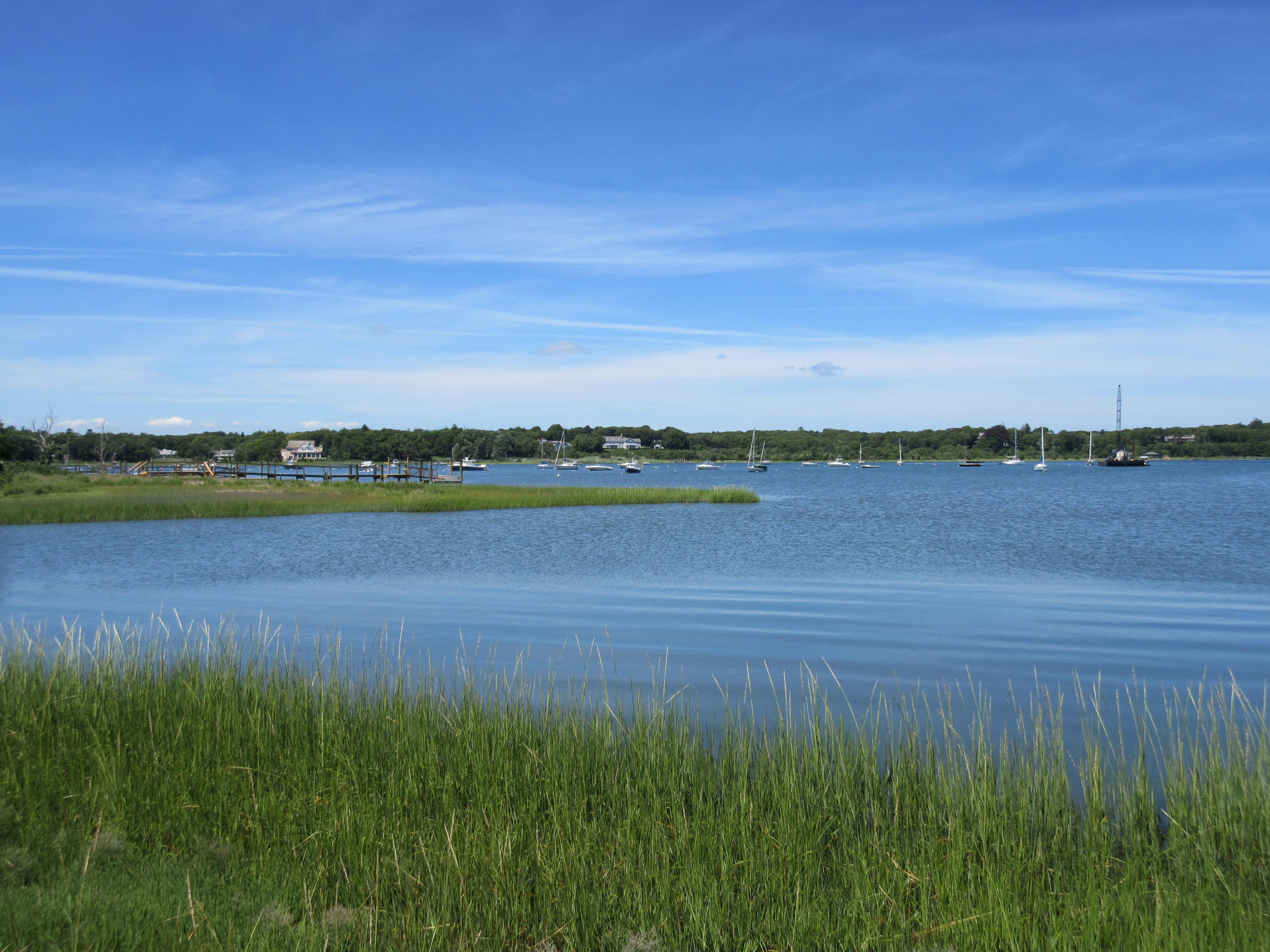 163 5 Corners Road Centerville, MA 02632 - Photo 17 of 21 a view of a lake with a big yard