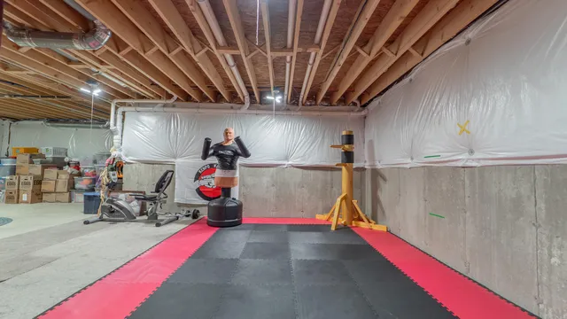 a view of storage and utility room