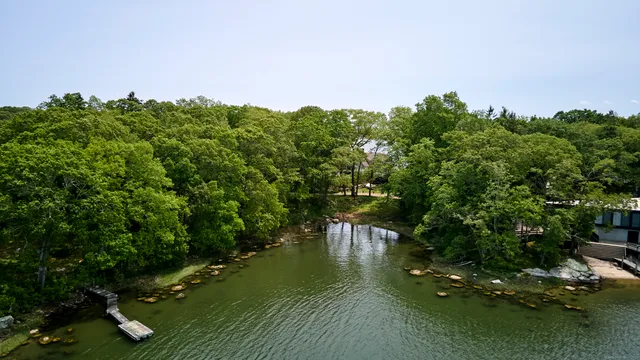 an aerial view of a city