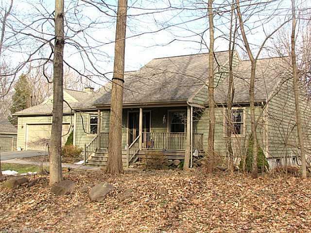 108 Rockfall Road Middlefield, CT 06455 - Photo 1 of 1 Exterior Front. Contemporary Gem amidst this lightly wooded setting.