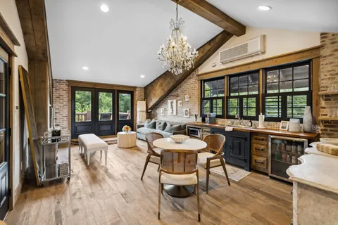 a view of swimming pool with a patio and a yard