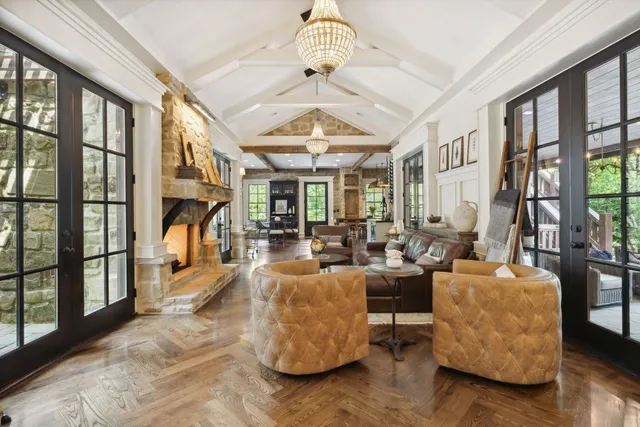 a kitchen with a stove and a sink