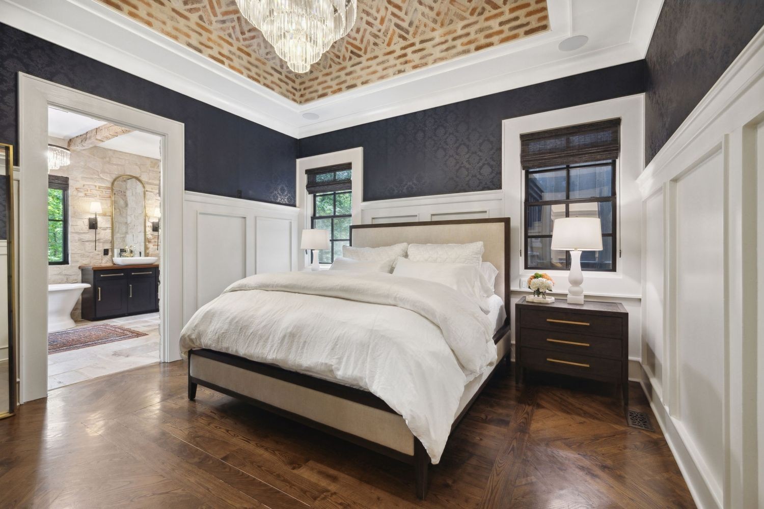 5715 Greenbrier Road Franklin, TN 37064 - Photo 47 of 72 a bedroom with a bed and a view of bathroom