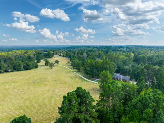 a view of a lake with a building in the background