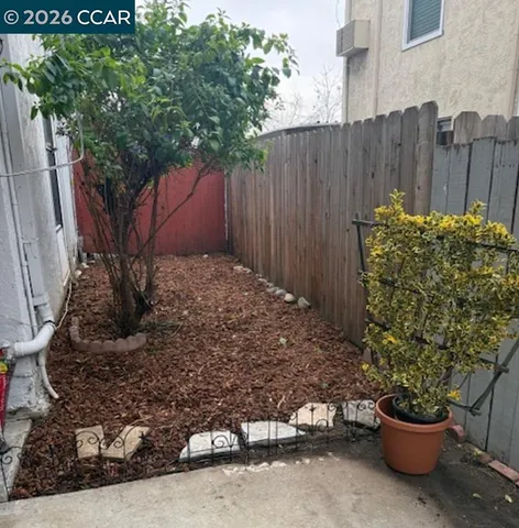 a view of a glass door