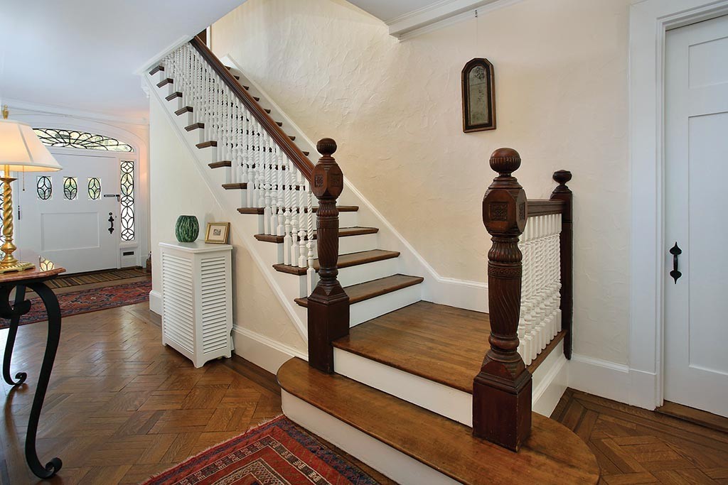341 Commonwealth Avenue Newton, MA 02467 - Photo 2 of 11 a view of entryway with wooden floor and stairs
