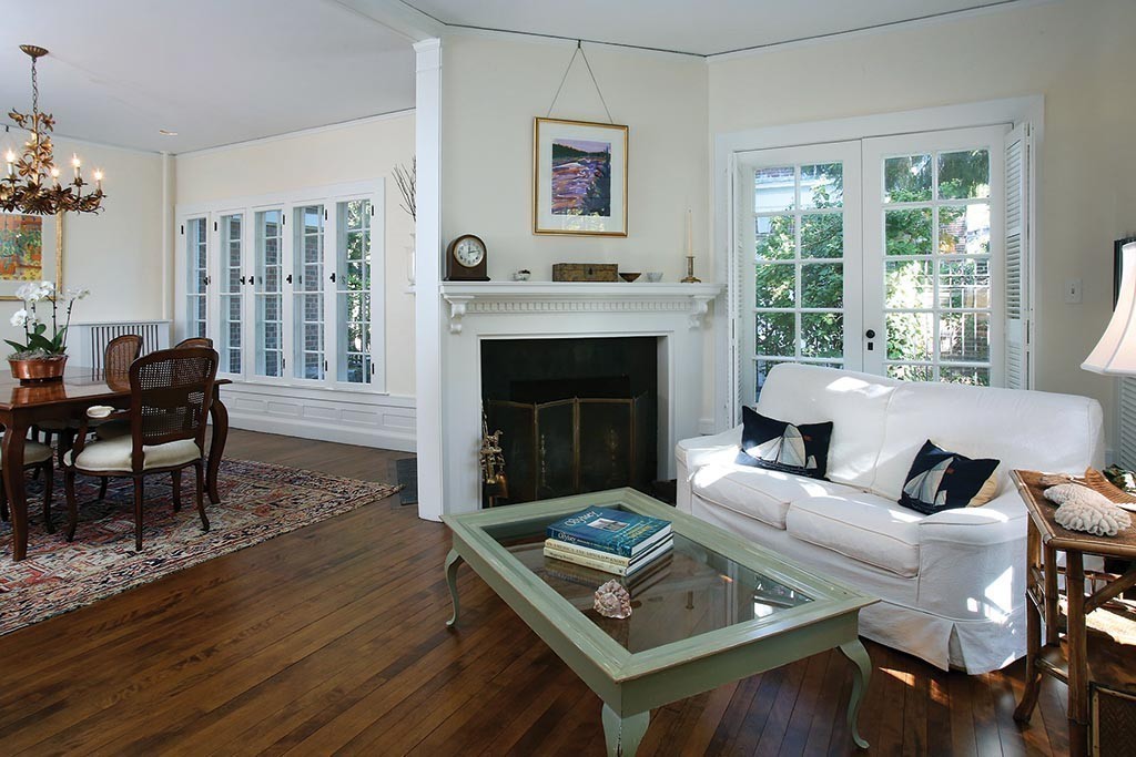 341 Commonwealth Avenue Newton, MA 02467 - Photo 6 of 11 a living room with furniture and a fireplace