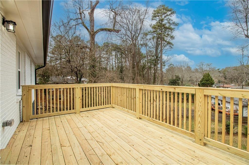 3548 Glensford Drive Decatur, GA 30032 - Photo 27 of 47 a view of a wooden roof with wooden floor
