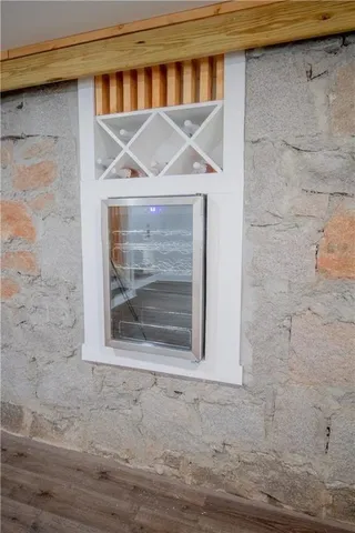 a view of a hallway with closet area