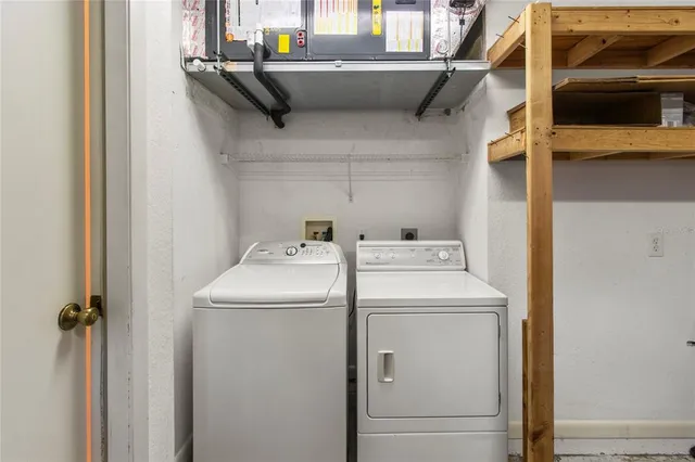 a view of a backyard with a deck