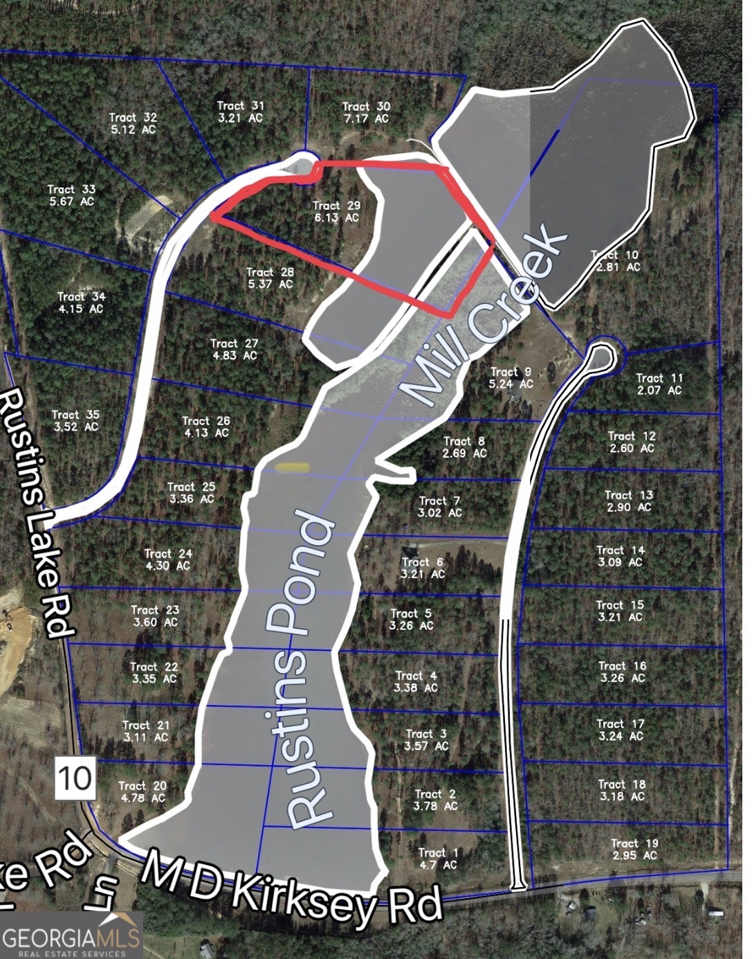 29 Mallard Road Butler, GA 31006 - Photo 8 of 9 an aerial view of a house