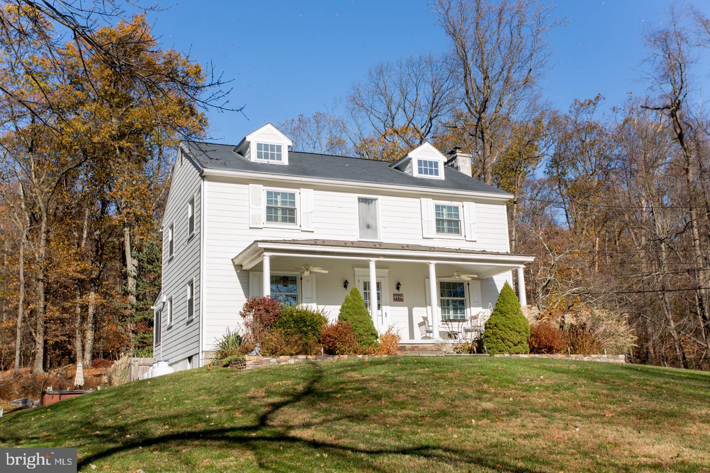 4774 Lower Mountain Road New Hope, PA 18938 - Photo 26 of 26 Exterior view of house on knoll